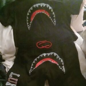 Men's Hudson Shark Studded Short Set with Drawstring Size 3XL Pre-owned